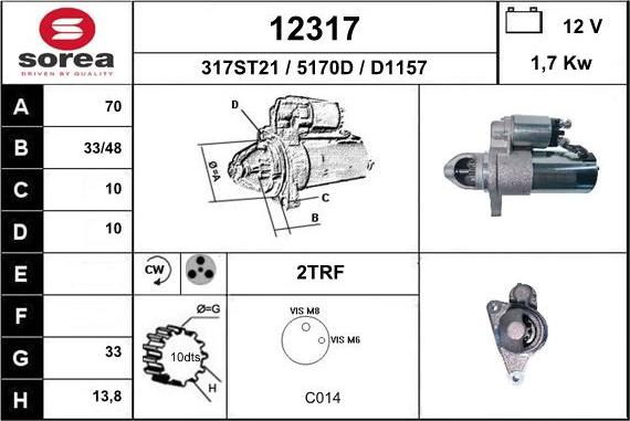 EAI 12317 - Motorino d'avviamento autozon.pro