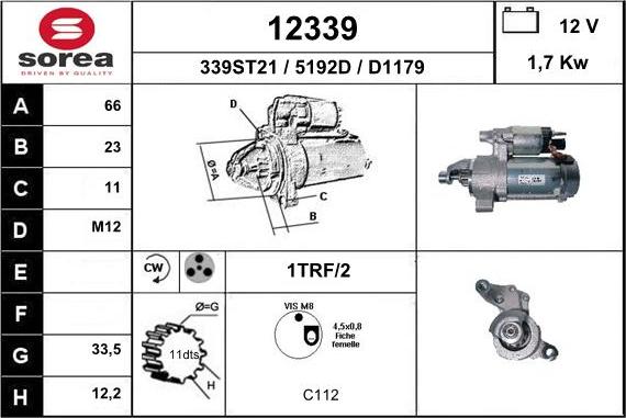 EAI 12339 - Motorino d'avviamento autozon.pro