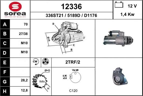 EAI 12336 - Motorino d'avviamento autozon.pro