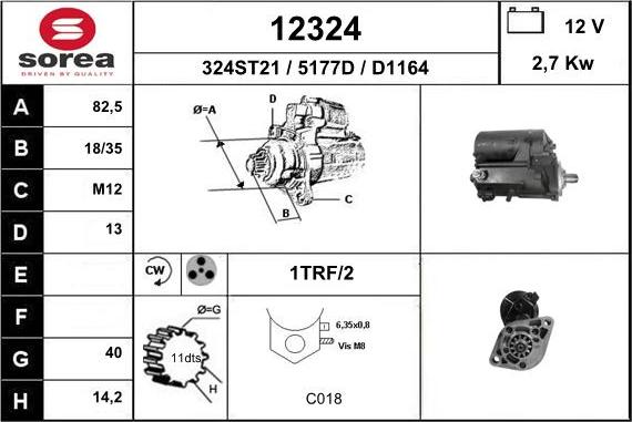 EAI 12324 - Motorino d'avviamento autozon.pro