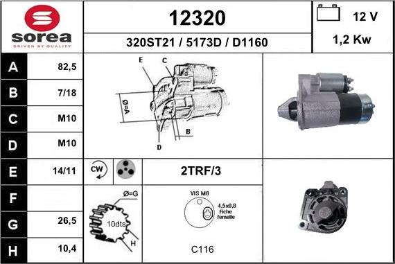 EAI 12320 - Motorino d'avviamento autozon.pro