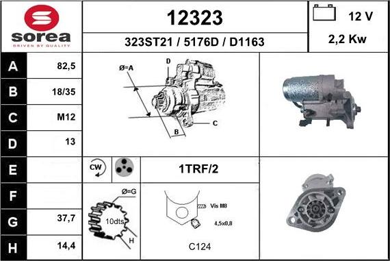 EAI 12323 - Motorino d'avviamento autozon.pro