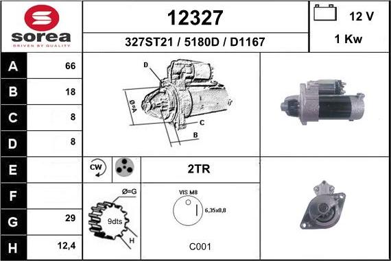 EAI 12327 - Motorino d'avviamento autozon.pro