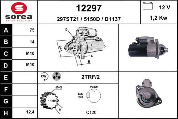 EAI 12297 - Motorino d'avviamento autozon.pro