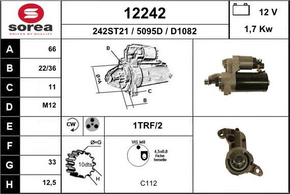 EAI 12242 - Motorino d'avviamento autozon.pro