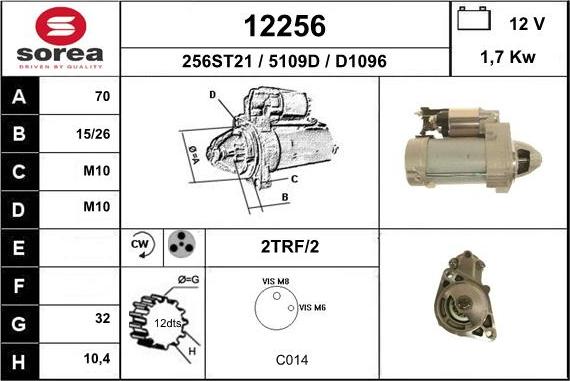 EAI 12256 - Motorino d'avviamento autozon.pro