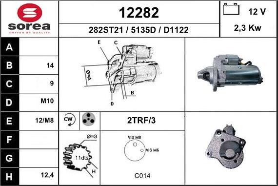 EAI 12282 - Motorino d'avviamento autozon.pro