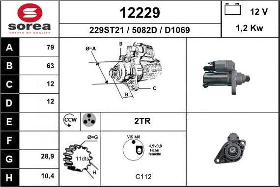 EAI 12229 - Motorino d'avviamento autozon.pro