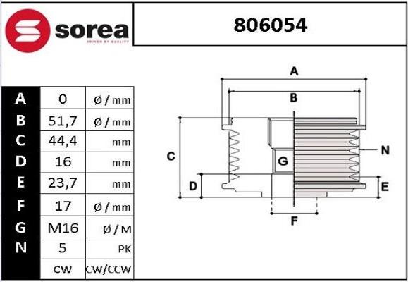 EAI 806054 - Puleggia cinghia, Alternatore autozon.pro