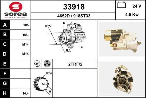 EAI 33918 - Motorino d'avviamento autozon.pro