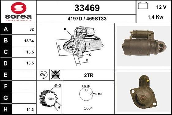 EAI 33469 - Motorino d'avviamento autozon.pro