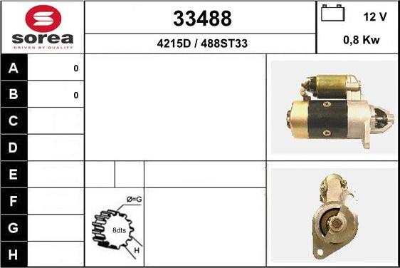 EAI 33488 - Motorino d'avviamento autozon.pro