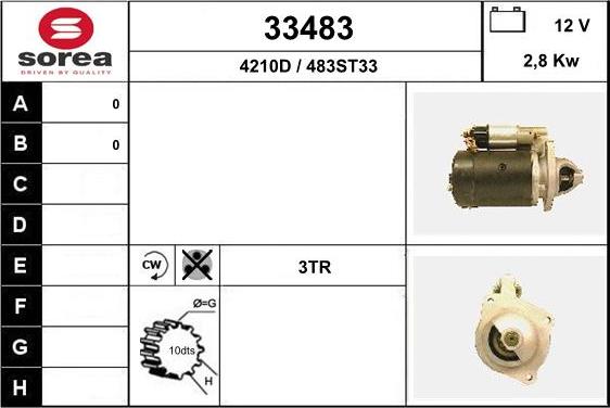 EAI 33483 - Motorino d'avviamento autozon.pro