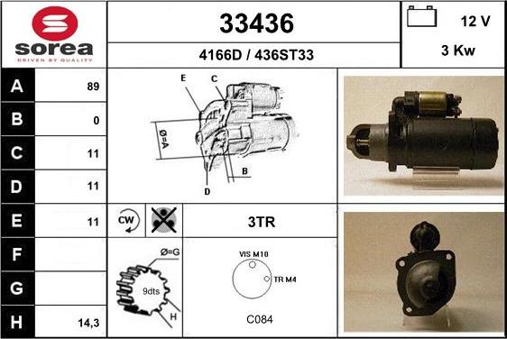 EAI 33436 - Motorino d'avviamento autozon.pro