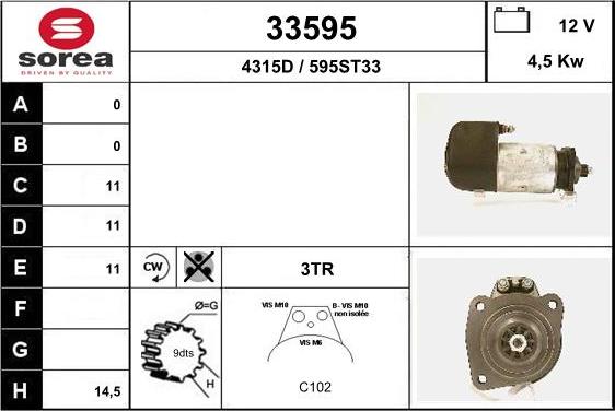 EAI 33595 - Motorino d'avviamento autozon.pro