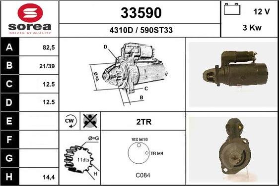 EAI 33590 - Motorino d'avviamento autozon.pro