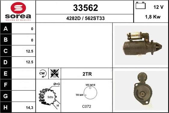 EAI 33562 - Motorino d'avviamento autozon.pro