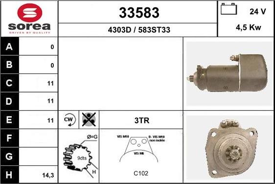 EAI 33583 - Motorino d'avviamento autozon.pro