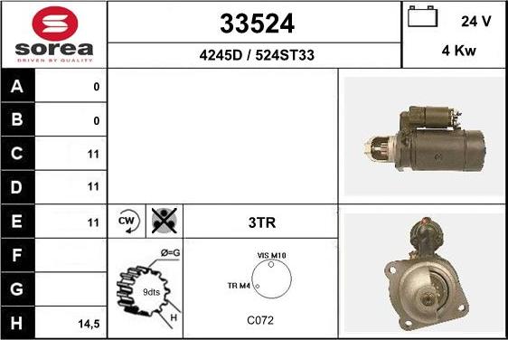 EAI 33524 - Motorino d'avviamento autozon.pro