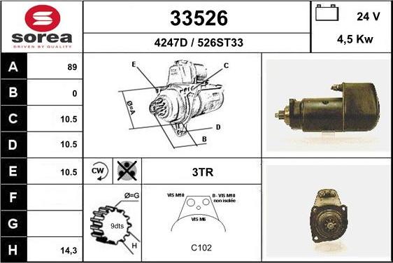 EAI 33526 - Motorino d'avviamento autozon.pro