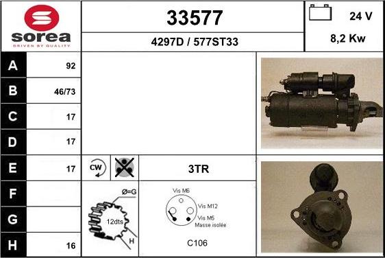 EAI 33577 - Motorino d'avviamento autozon.pro