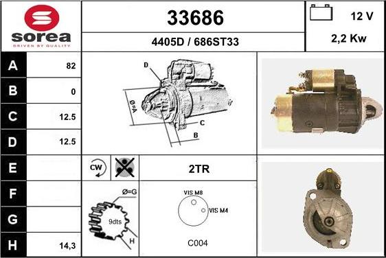 EAI 33686 - Motorino d'avviamento autozon.pro