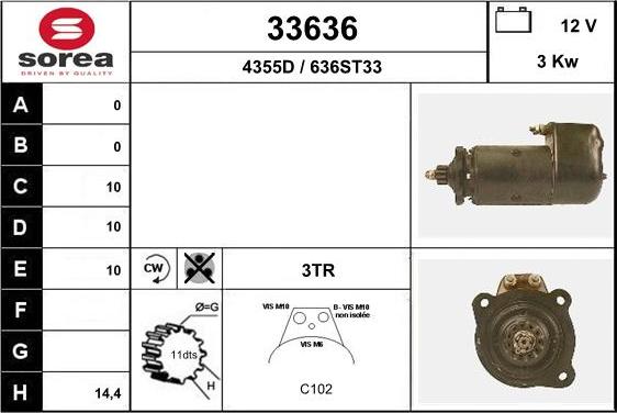 EAI 33636 - Motorino d'avviamento autozon.pro