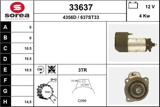 EAI 33637 - Motorino d'avviamento autozon.pro