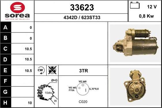 EAI 33623 - Motorino d'avviamento autozon.pro