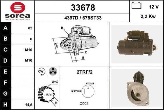 EAI 33678 - Motorino d'avviamento autozon.pro