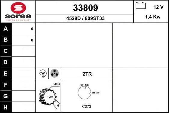 EAI 33809 - Motorino d'avviamento autozon.pro