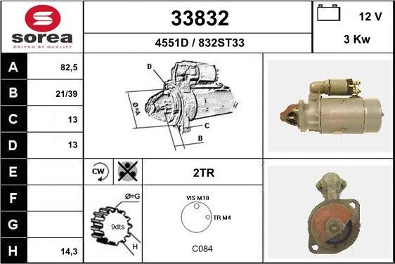 EAI 33832 - Motorino d'avviamento autozon.pro