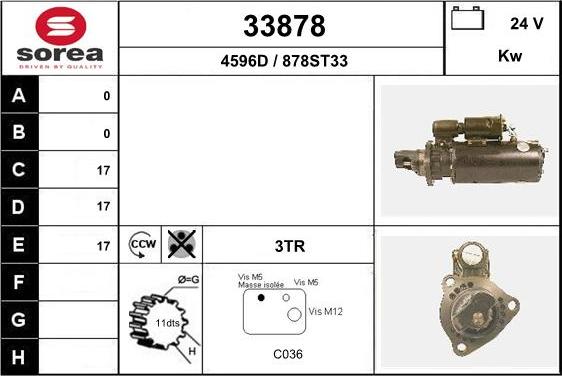 EAI 33878 - Motorino d'avviamento autozon.pro