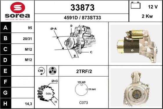 EAI 33873 - Motorino d'avviamento autozon.pro