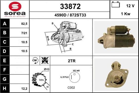 EAI 33872 - Motorino d'avviamento autozon.pro