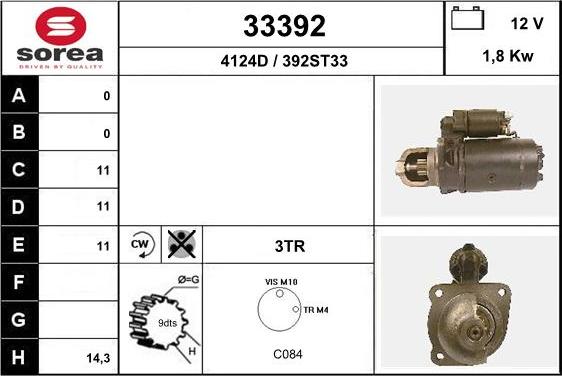 EAI 33392 - Motorino d'avviamento autozon.pro