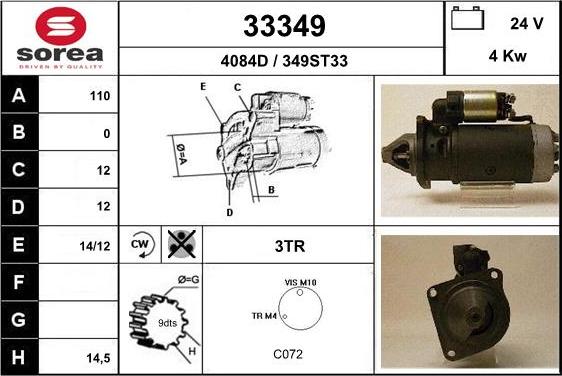 EAI 33349 - Motorino d'avviamento autozon.pro