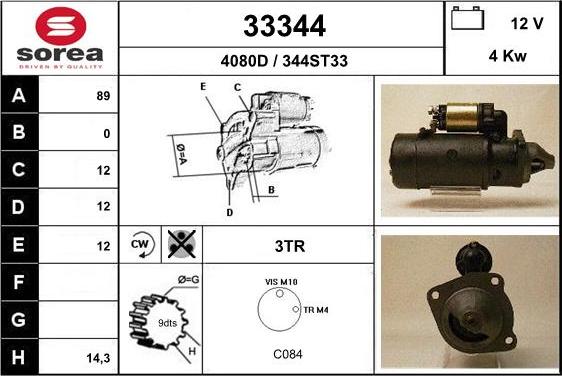 EAI 33344 - Motorino d'avviamento autozon.pro