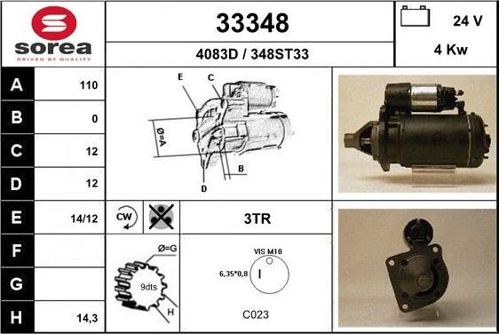 EAI 33348 - Motorino d'avviamento autozon.pro