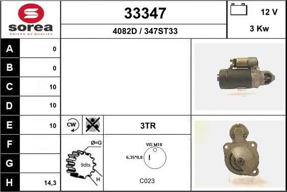 EAI 33347 - Motorino d'avviamento autozon.pro