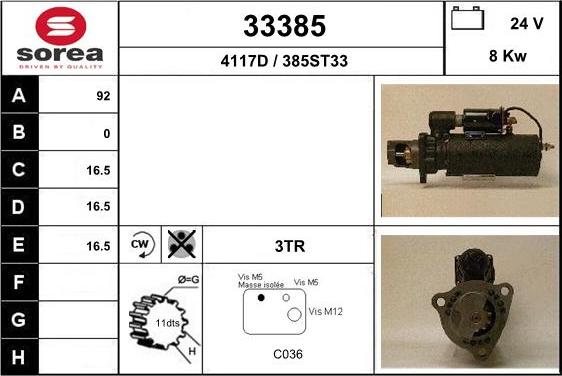 EAI 33385 - Motorino d'avviamento autozon.pro