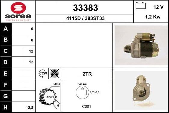 EAI 33383 - Motorino d'avviamento autozon.pro