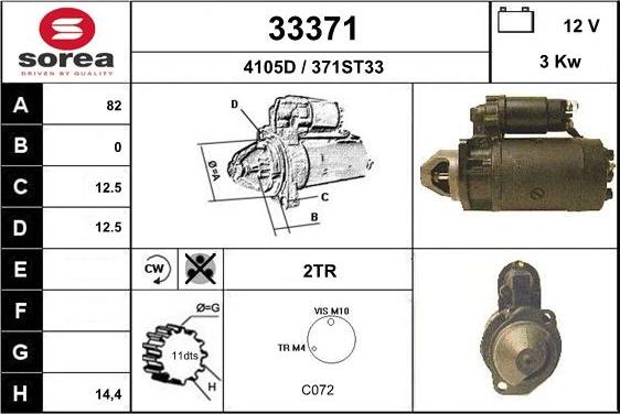 EAI 33371 - Motorino d'avviamento autozon.pro