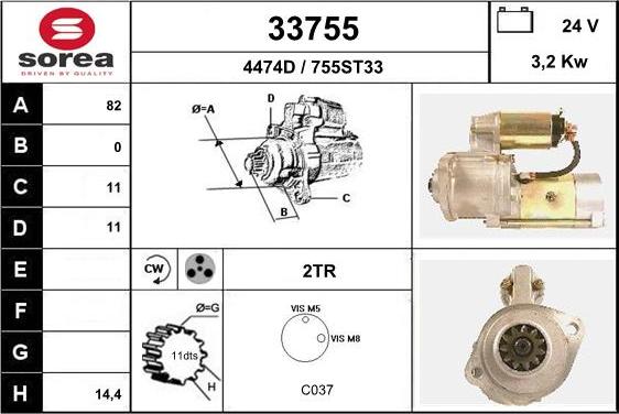 EAI 33755 - Motorino d'avviamento autozon.pro