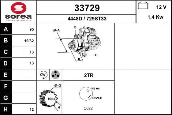 EAI 33729 - Motorino d'avviamento autozon.pro