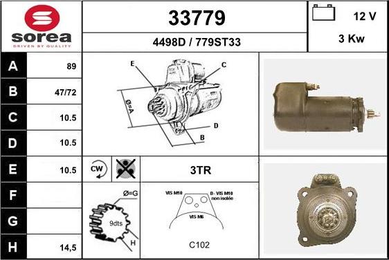 EAI 33779 - Motorino d'avviamento autozon.pro