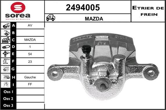 EAI 2494005 - Pinza freno autozon.pro