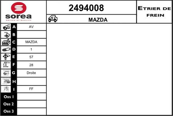 EAI 2494008 - Pinza freno autozon.pro