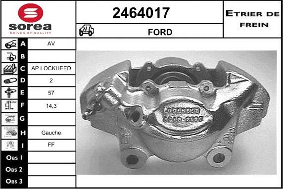 EAI 2464017 - Pinza freno autozon.pro