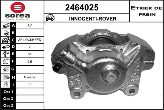 EAI 2464025 - Pinza freno autozon.pro